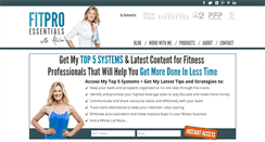 Desktop Screenshot of fitproessentials.com