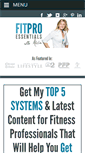 Mobile Screenshot of fitproessentials.com