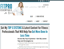 Tablet Screenshot of fitproessentials.com